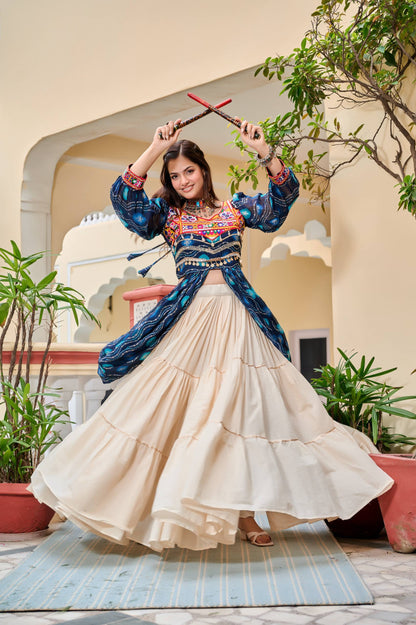Afsana Navratri Special Gamathi Work Lehenga choli