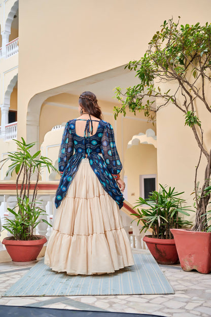 Afsana Navratri Special Gamathi Work Lehenga choli