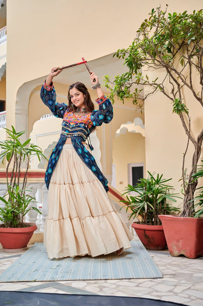 Afsana Navratri Special Gamathi Work Lehenga choli