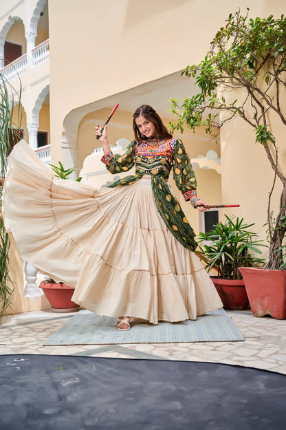 Afsana Navratri Special Gamathi Work Lehenga choli