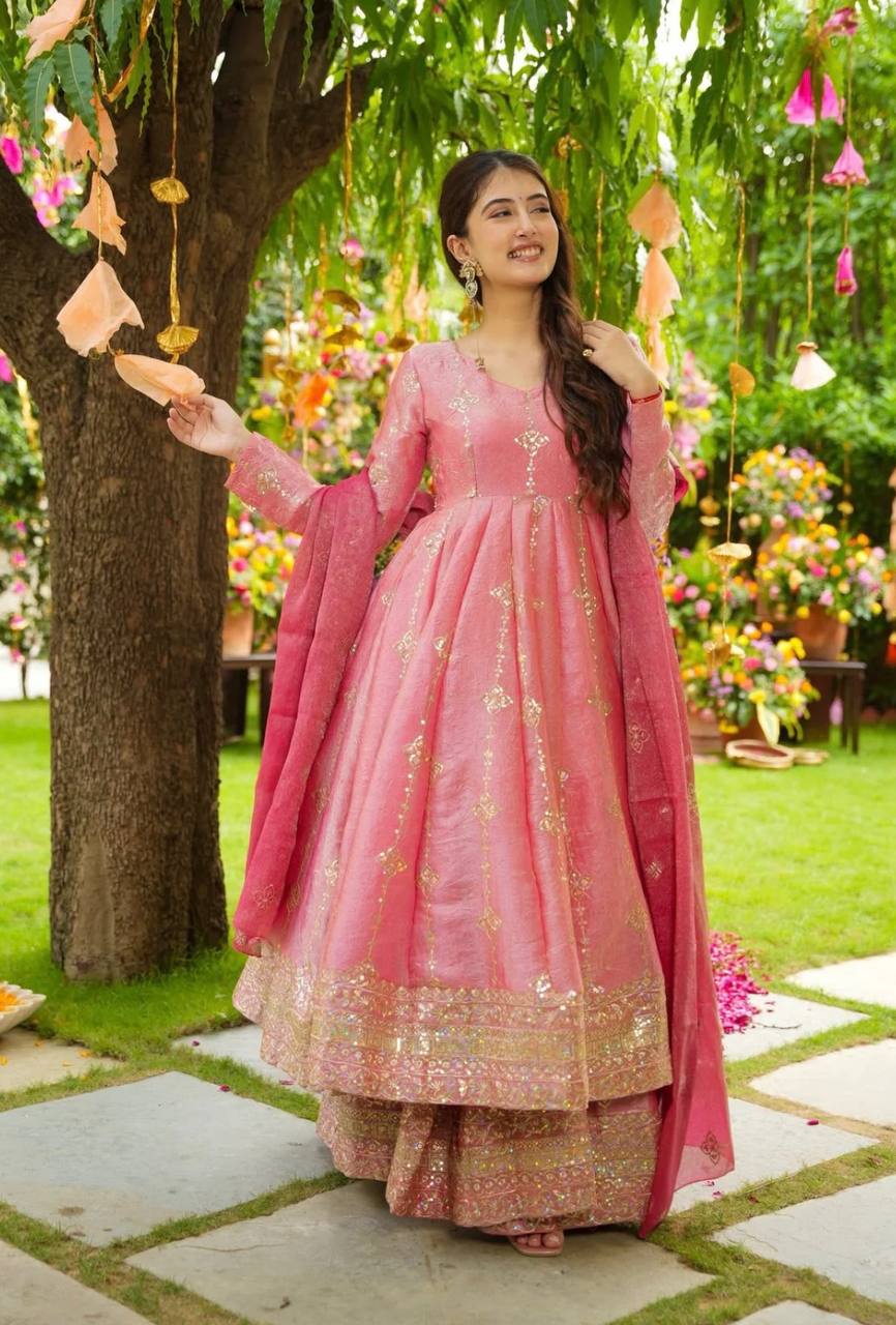 Avni Crunchy Silk Ethnic Wear Designer Outfit