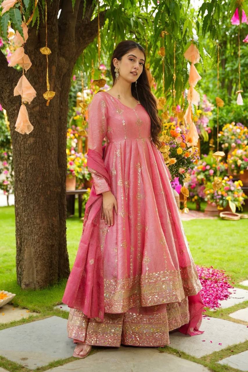 Avni Crunchy Silk Ethnic Wear Designer Outfit