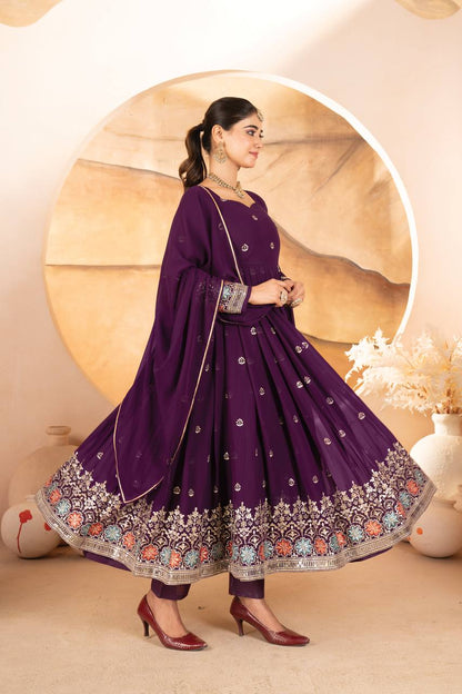 Aanika Purple Anarkali Suit
