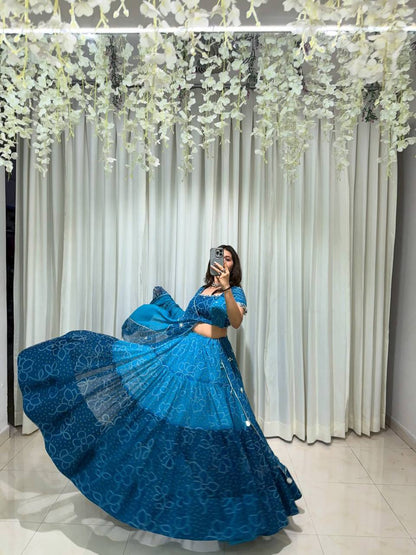 Hetvi Prlnted Georgette Lehenga Choli