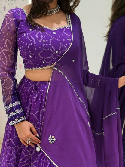 Hetvi Prlnted Georgette Lehenga Choli