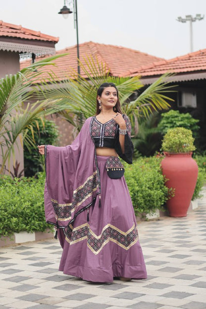 Suhana Navratri Ajarakh Work Lehenga choli