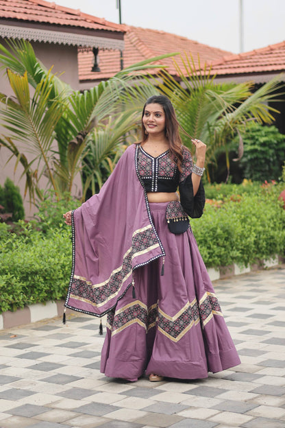 Suhana Navratri Ajarakh Work Lehenga choli