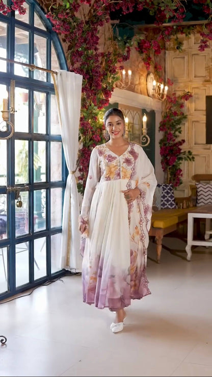 Aaru Charming Flow Anarkali Gown