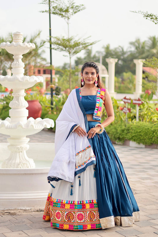 Navrani Heavy Gamthi Work Lehnga Choli