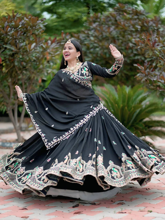 Vichitar Black Lehenga Choli