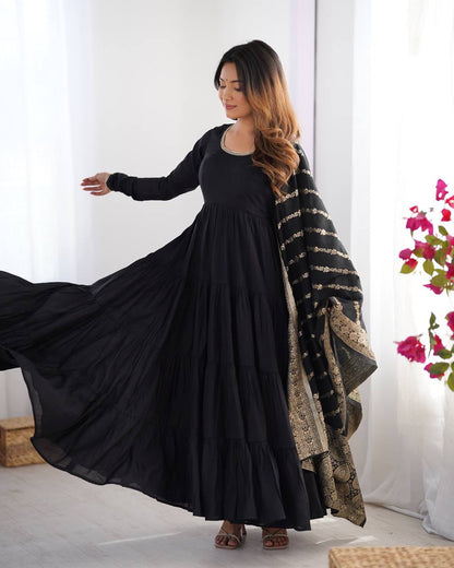 Zuri Romansilk Chanderl Fabric Anarkali