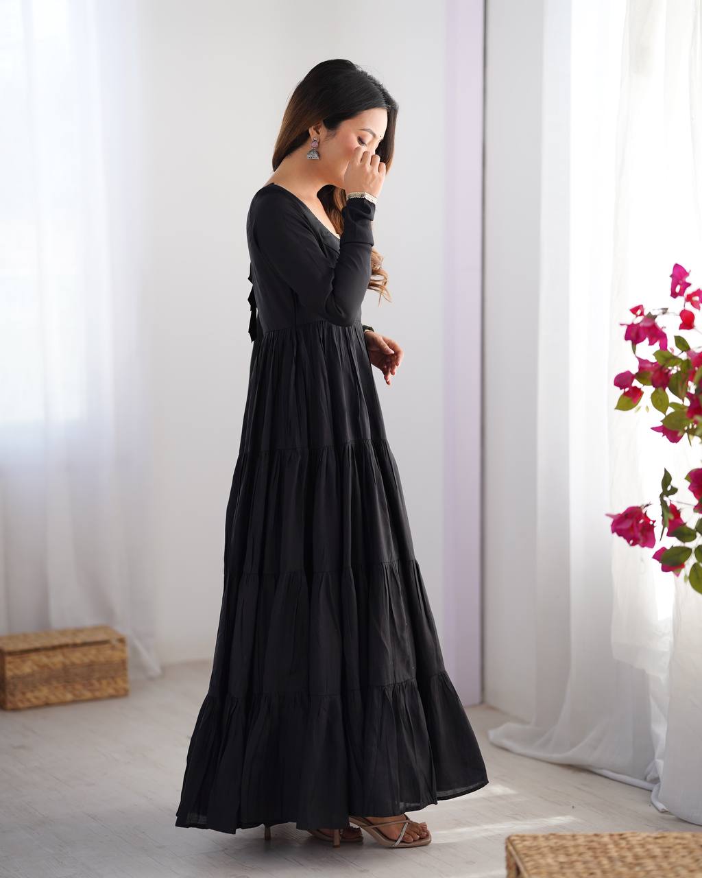 Zuri Romansilk Chanderl Fabric Anarkali