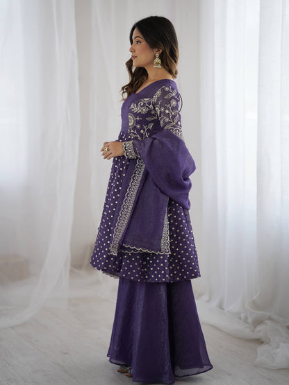 Pankhudi Embroidery Sequence Work Suit Set