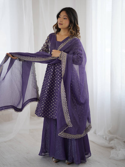 Pankhudi Embroidery Sequence Work Suit Set
