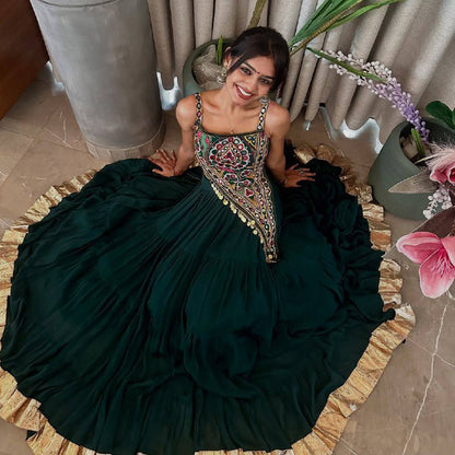 Vidhya Printed Polly Reyon Lehenga Choli
