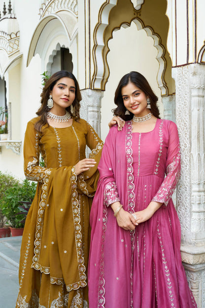 Twince Star Georgette Beautifil Gown Set
