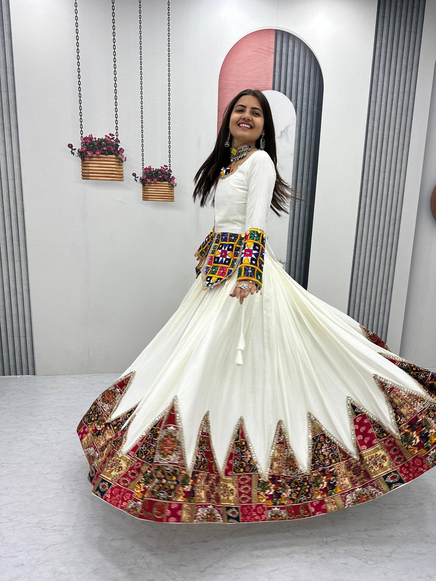 Laxmi Heavy Gamathi work Lehenga Choli