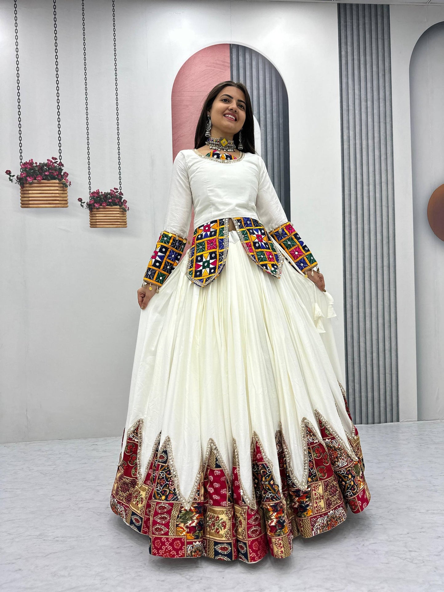 Laxmi Heavy Gamathi work Lehenga Choli
