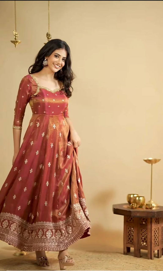 Riya The Royal Gulab Anarkali