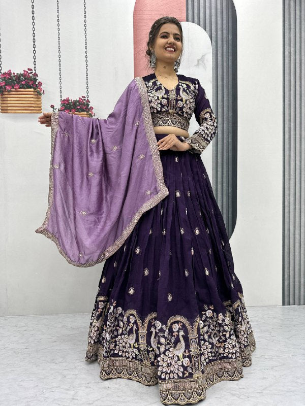 Radhika Vichitra Silk Fusion Lehenga Choli