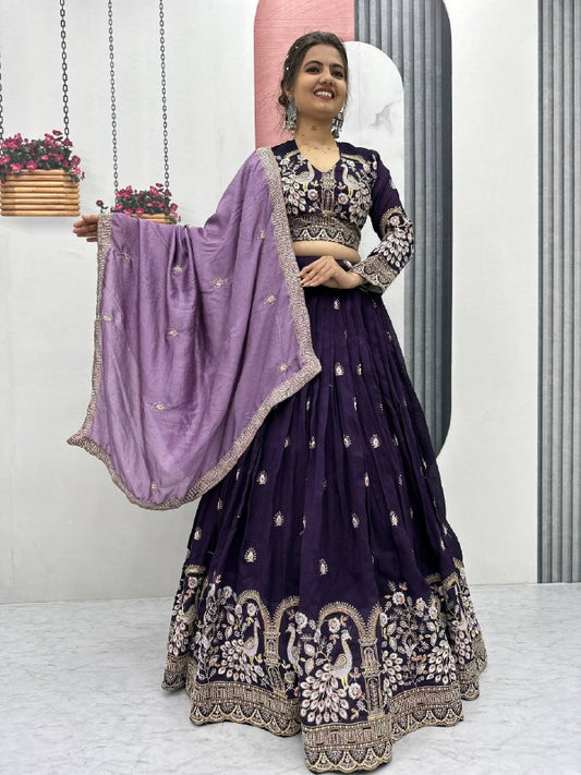 Radhika Vichitra Silk Fusion Lehenga Choli