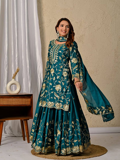 Alia chinnon Silk Designer Party Wear Lehenga Styles