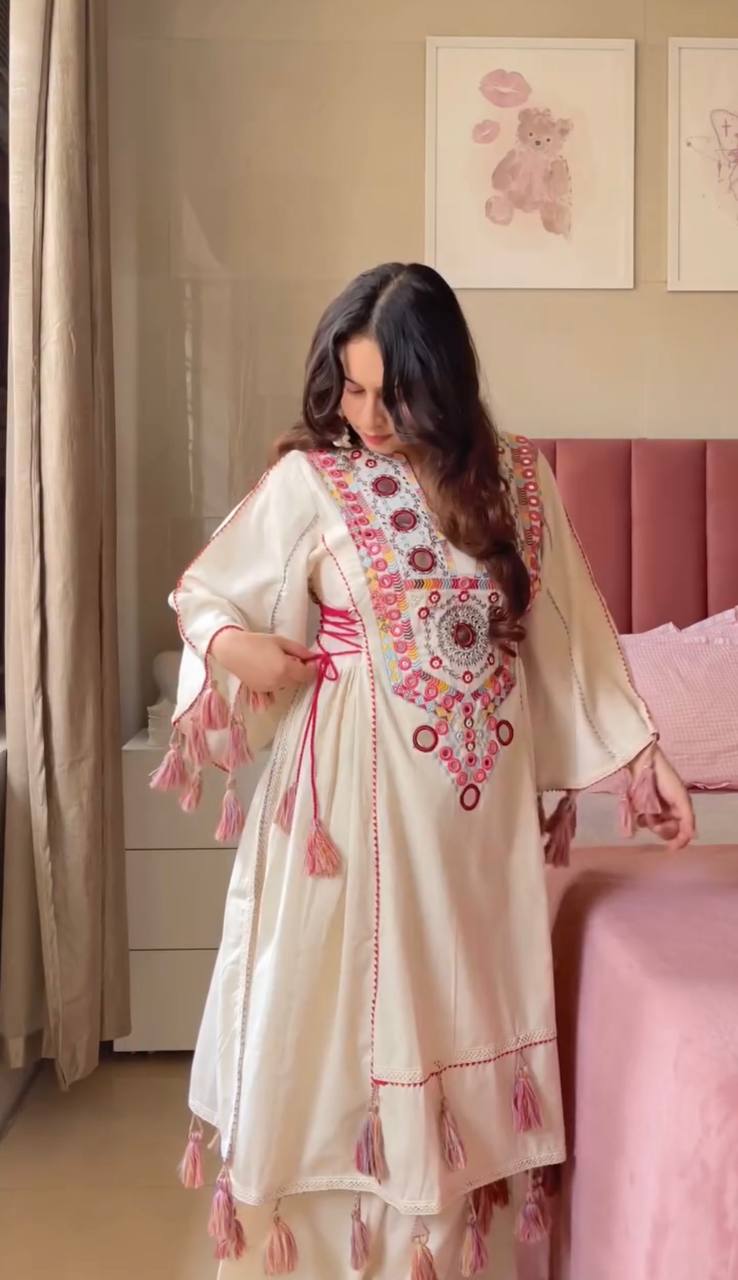 Zoya Premium Pure Khadi Coton Heavy Designer Co-ord Set