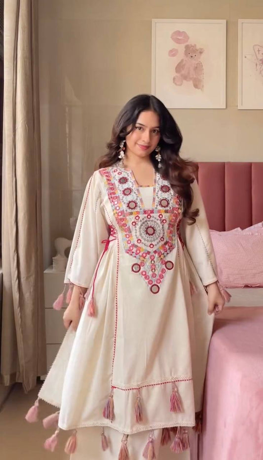 Zoya Premium Pure Khadi Coton Heavy Designer Co-ord Set