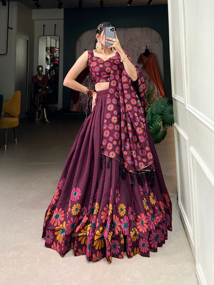 Sakshi Floral Printed Lehenga Choli