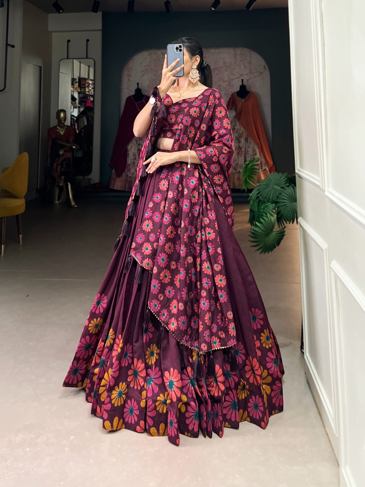 Sakshi Floral Printed Lehenga Choli