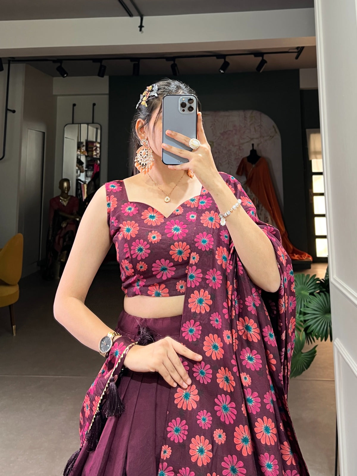 Sakshi Floral Printed Lehenga Choli