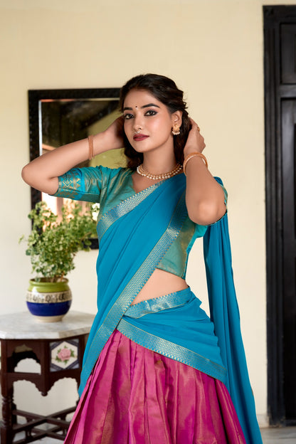 Grisha Kanchipuram lehenga choli